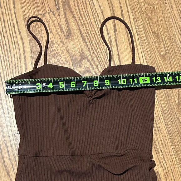 Reformation Formosa Knit Dark Brown Dress - Picture 7 of 11